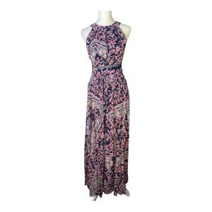 Abel The Label Anthropologie Vienna Smocked Floral Maxi Dress Size‎ Small NWT
